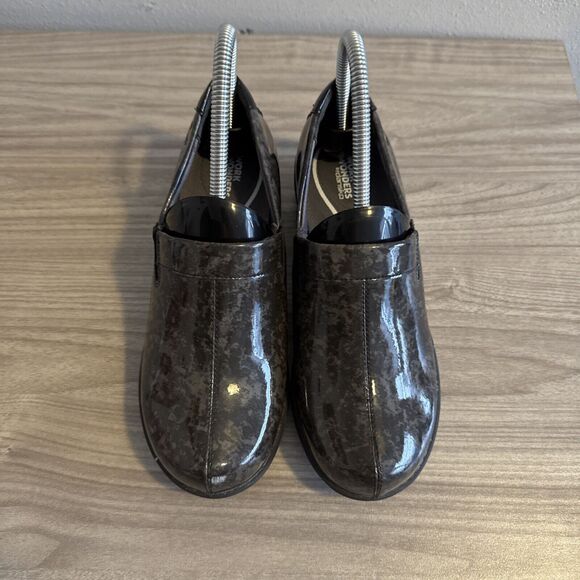 Work Wonders by Dansko Black Dark Grey Clogs Shoes Women Eu Sz 36 US Sz 5.5-6 - Picture 4 of 11